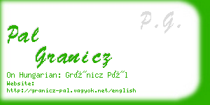 pal granicz business card